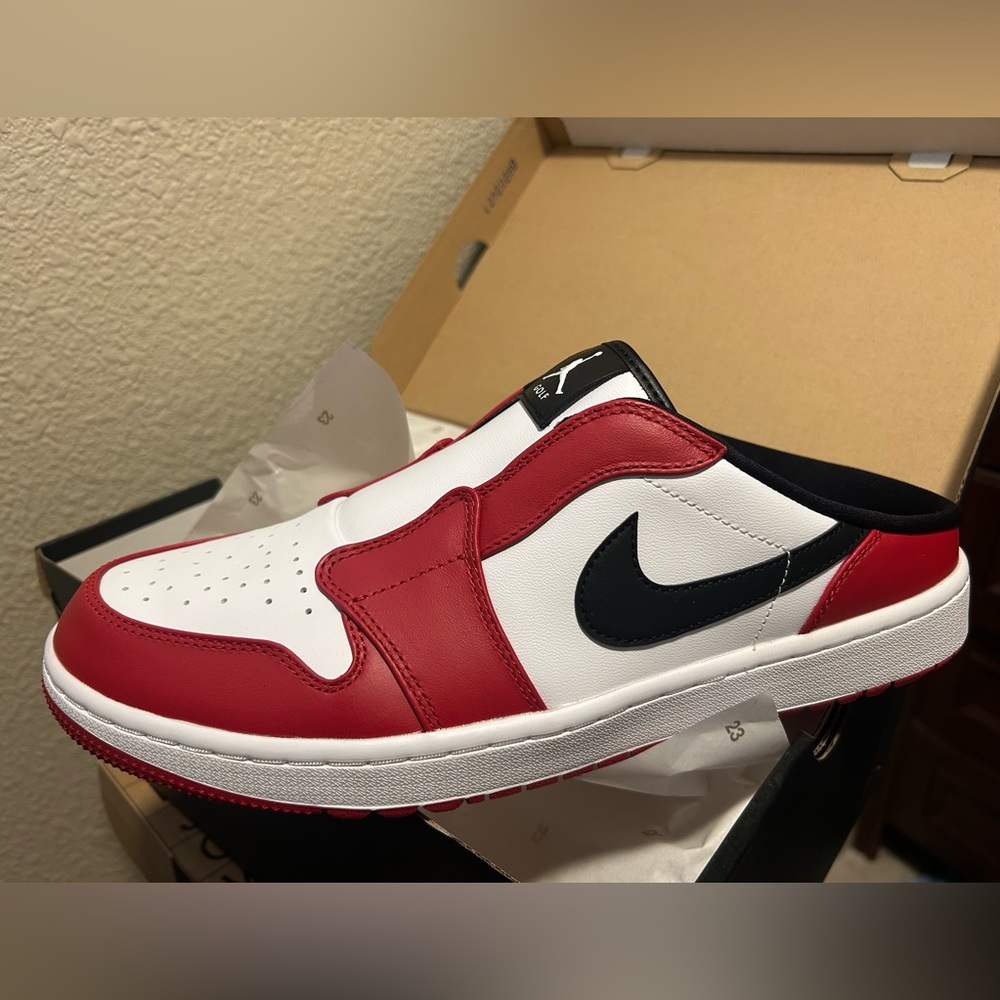 Jordan/Nike Red and White Slip-On Golf Shoes
Brand New in Original Box
Limited